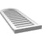 Ekena Millwork Round Top Surface Mount PVC Gable Vent: Functional, w/ 2"W x 2"P Brickmould Sill Frame, 14"W x 38"H GVPRT14X3803SF - alternate 5